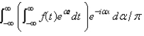 <strong>The complex form of the Fourier integral of a function f is</strong> A) B) C) D) E)