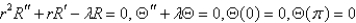 <strong>In the previous problem, separate variables using . The resulting problems are</strong> A) B) C) D) E)