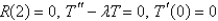 <strong>In the previous problem, after separating variables using . the resulting problems are</strong> A) is bounded B) is bounded C) is bounded D) is bounded E) is bounded