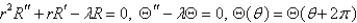 <strong>In the previous problem, separate variables using . The resulting problems are</strong> A) B) C) D) E)