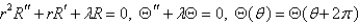 <strong>In the previous problem, separate variables using . The resulting problems are</strong> A) B) C) D) E)