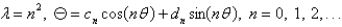 <strong>In the previous problem, the solution of the eigenvalue problem is</strong> A) B) C) D) E)