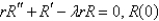 <strong>In the previous problem, after separating variables, the resulting problems are</strong> A) is bounded, B) is bounded, C) is bounded, D) is bounded, E) is bounded,