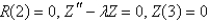 <strong>In the previous problem, after separating variables, the resulting problems are</strong> A) is bounded, B) is bounded, C) is bounded, D) is bounded, E) is bounded,