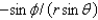 <strong>When changing from Cartesian to spherical coordinates, </strong> A) B) C) D) E)