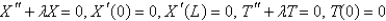 <strong>Consider the equation with conditions . When separating variables with , the resulting problems for are</strong> A) B) C) D) E)