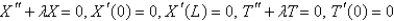 <strong>Consider the equation with conditions . When separating variables with , the resulting problems for are</strong> A) B) C) D) E)