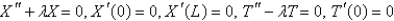 <strong>Consider the equation with conditions . When separating variables with , the resulting problems for are</strong> A) B) C) D) E)