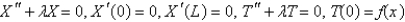 <strong>Consider the equation with conditions . When separating variables with , the resulting problems for are</strong> A) B) C) D) E)