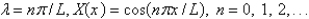 <strong>The solution of the eigenvalue problem from the previous problem is</strong> A) B) C) D) E)