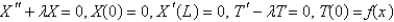 <strong>Consider the equation with conditions . When separating variables with , the resulting problems for are</strong> A) B) C) D) E)
