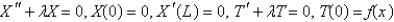 <strong>Consider the equation with conditions . When separating variables with , the resulting problems for are</strong> A) B) C) D) E)