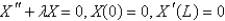 <strong>After separating variables in the previous problem, the eigenvalue problem becomes</strong> A) B) C) D) E)