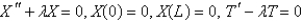 <strong>Consider the equation with conditions . When separating variables with , the resulting problems for are</strong> A) B) C) D) E)