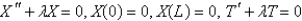 <strong>Consider the equation with conditions . When separating variables with , the resulting problems for are</strong> A) B) C) D) E)
