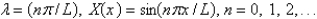 <strong>The solution of the eigenvalue problem from the previous problem is</strong> A) B) C) D) E)