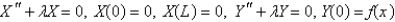 <strong>Consider the equation with conditions . When separating variables with , the resulting problems for are</strong> A) B) C) D) E)