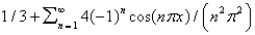 <strong>The Fourier series of the function on is</strong> A) B) C) D) E)