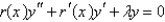 <strong>Which of the following differential equations are in self-adjoint form? Select all that apply.</strong> A) B) C) D) E)