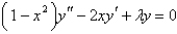 <strong>Which of the following differential equations are in self-adjoint form? Select all that apply.</strong> A) B) C) D) E)