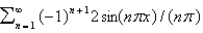 <strong>The Fourier series of the function on is</strong> A) B) C) D) E)