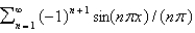 <strong>The Fourier series of the function on is</strong> A) B) C) D) E)
