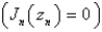 <strong>Consider the parameterized Bessel's differential equation along with the conditions is bounded, . The solution of this eigenvalue problem is </strong> A) B) C) D) E)
