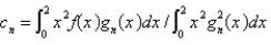 <strong>Using the eigenfunctions of the previous problem, written as , the Fourier-Bessel series for the function is , where</strong> A) B) C) D) E)