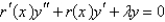 <strong>Which of the following differential equations are in self-adjoint form? Select all that apply.</strong> A) B) C) D) E)