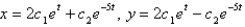 <strong>The solution of the system is</strong> A) B) C) D) E)