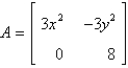 <strong>The Jacobian matrix of the system at the critical point </strong> A) B) C) D) E)