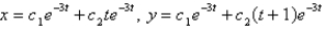 <strong>The solution of the system is</strong> A) B) C) D) E)