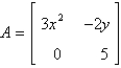 <strong>The Jacobian matrix of the system at the critical point </strong> A) B) C) D) E)
