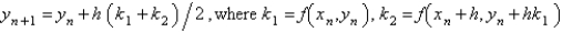 <strong>Which of the following are second order Runge-Kutta methods for the solution of ? Select all that apply.</strong> A) B) C) D) E)