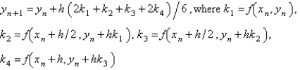 <strong>The most popular fourth order Runge-Kutta method for the solution of is</strong> A) B) C) D) E)