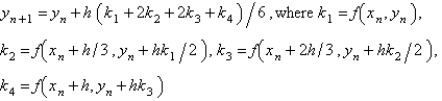 <strong>The most popular fourth order Runge-Kutta method for the solution of is</strong> A) B) C) D) E)