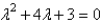 <strong>The characteristic equation of is</strong> A) B) C) D) E)