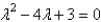 <strong>The characteristic equation of is</strong> A) B) C) D) E)