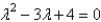 <strong>The characteristic equation of is</strong> A) B) C) D) E)