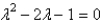 <strong>The characteristic equation of is</strong> A) B) C) D) E)