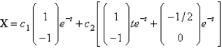 <strong>The solution of the system is</strong> A) B) C) D) E) none of the above
