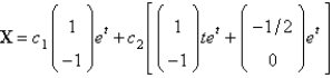 <strong>The solution of the system is</strong> A) B) C) D) E) none of the above