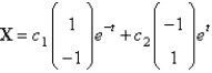 <strong>The solution of the system is</strong> A) B) C) D) E) none of the above