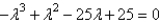 <strong>The characteristic equation of is</strong> A) B) C) D) E) none of the above