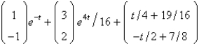<strong>The solution of the previous problem that satisfies the initial condition is</strong> A) B) C) D) E) none of the above