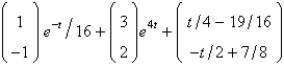 <strong>The solution of the previous problem that satisfies the initial condition is</strong> A) B) C) D) E) none of the above