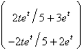 <strong>The particular solution of is</strong> A) B) C) D) E) none of the above