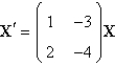 <strong>The solution of the system is</strong> A) B) C) D) E) none of the above