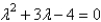 <strong>The characteristic equation of is</strong> A) B) C) D) E)