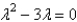 <strong>The characteristic equation of is</strong> A) B) C) D) E)